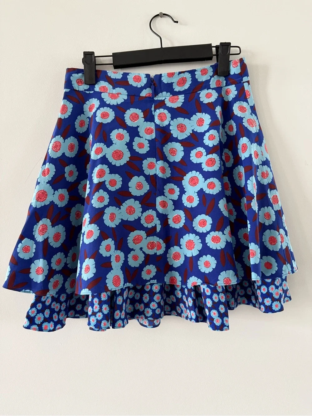 Kate Spade Blue Floral A-Line Skirt